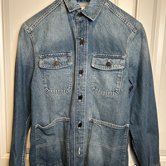 ROWM Men’s Denim Chore Shirt Jacket - Picture 1 of 5